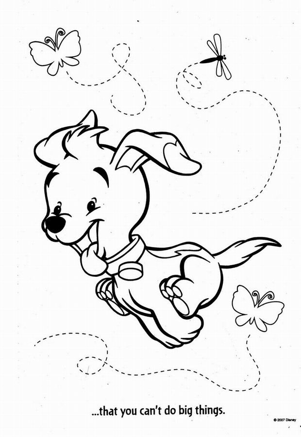 coloriage buster le chien de darby winnie l ourson